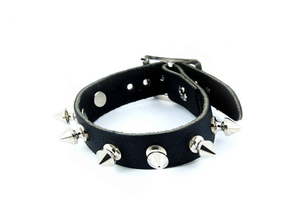 1 Row Spiked Studded Wristband Gauntlet Bullet 69