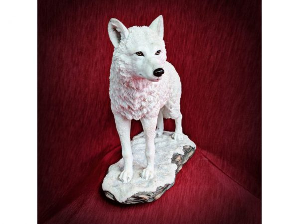 Winter Spirit Wolf Figure