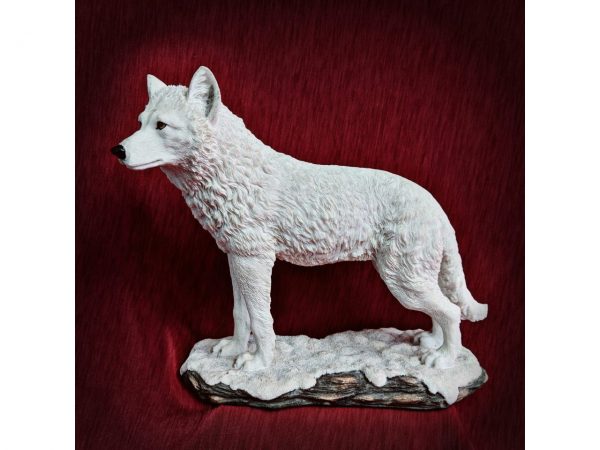 Winter Spirit Wolf Figure