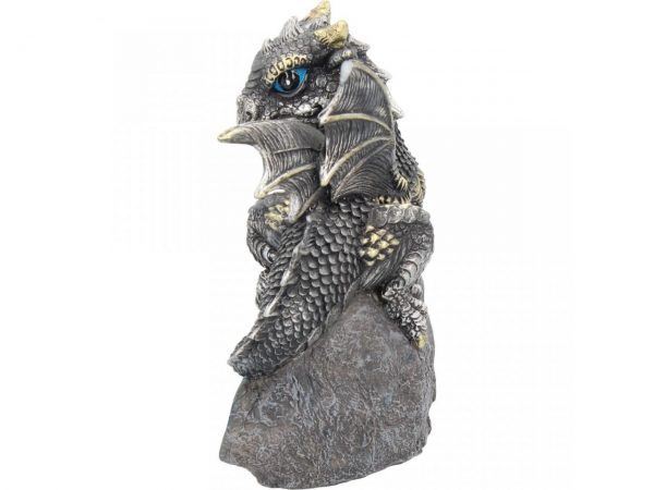 Nest Guardian Dragon Blue Figure Geode