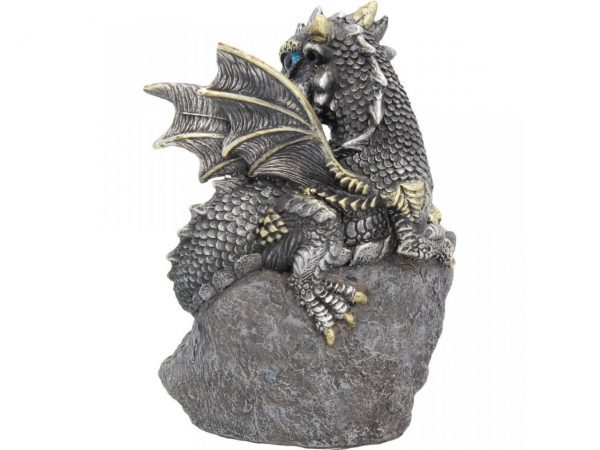 Nest Guardian Dragon Blue Figure Geode