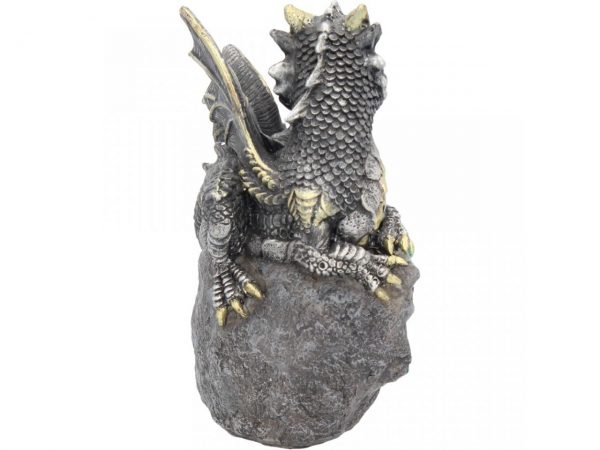 Nest Guardian Dragon Blue Figure Geode