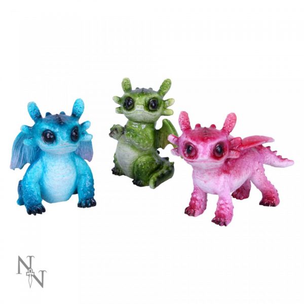 Three Tiny Dragon Figures