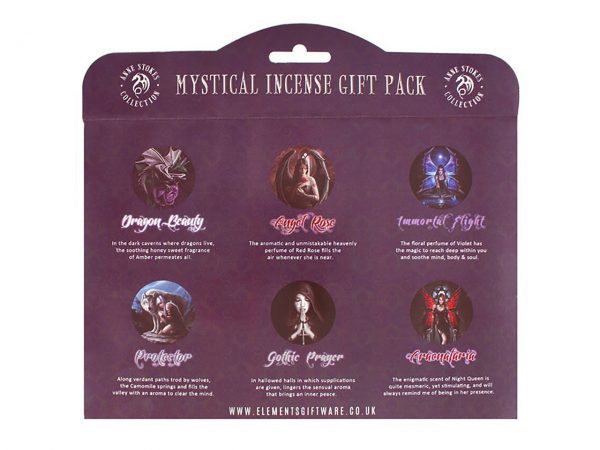 Mystical Incense Stick Gift Pack Anne Stokes Fairy Dragon Angel