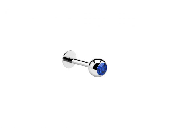Gemmed Titanium Labret Sparkle Jewel Body Jewellery Piercing