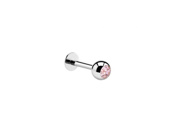 Gemmed Titanium Labret Sparkle Jewel Body Jewellery Piercing