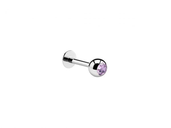 Gemmed Titanium Labret Sparkle Jewel Body Jewellery Piercing