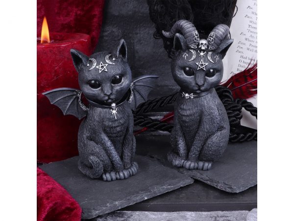 Pawzuph Malpuss Cat Nemesis Now Baphomet Occult Witchcraft Familiar Spiritual Dark Spirits Figure Magic Pentagram