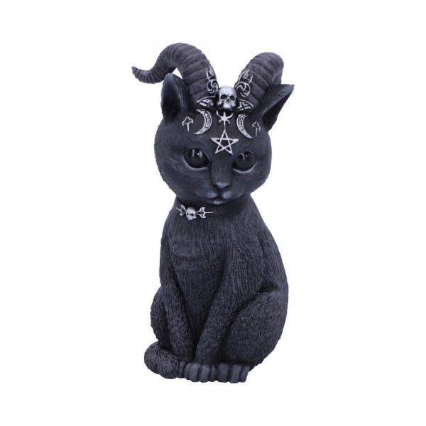 Pawzuph Cat Nemesis Now Baphomet Occult Witchcraft Familiar Spiritual Dark Spirits Figure Magic Pentagram