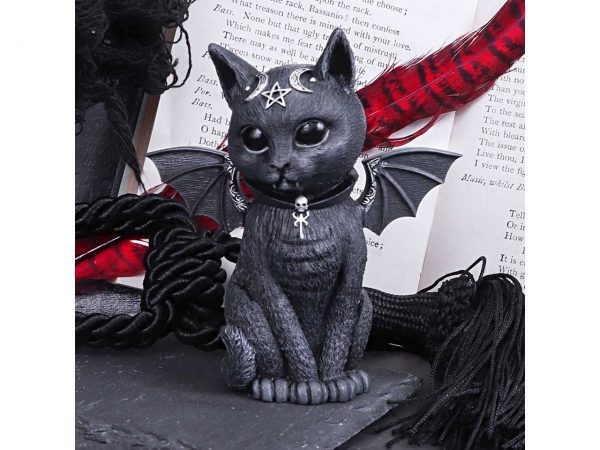 Malpuss Cat Nemesis Now Baphomet Occult Witchcraft Familiar Spiritual Dark Spirits Figure Magic Pentagram