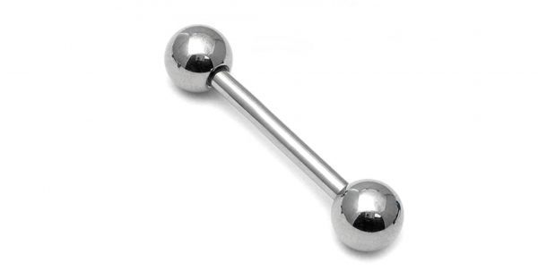 Highly Polished Plain 1.6 Titanium Barbell