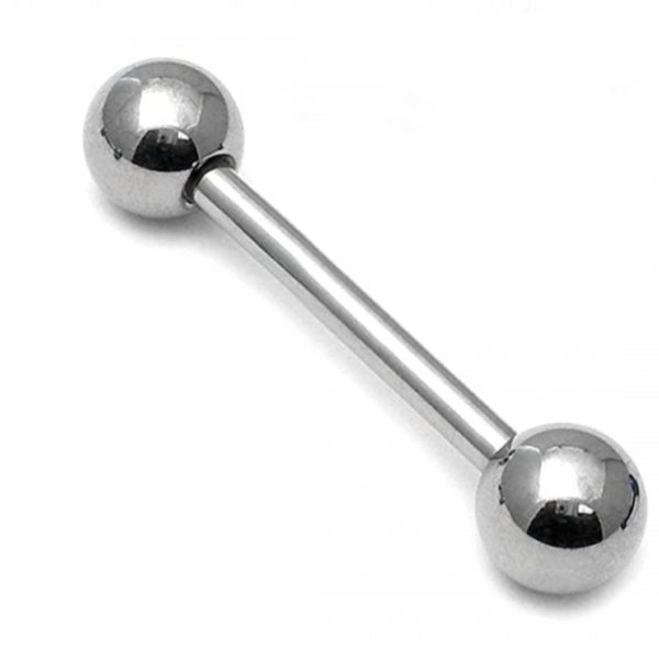 Highly Polished Plain 1.6 Titanium Barbell