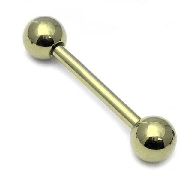 PVD Gold 1.6 Titanium Barbell