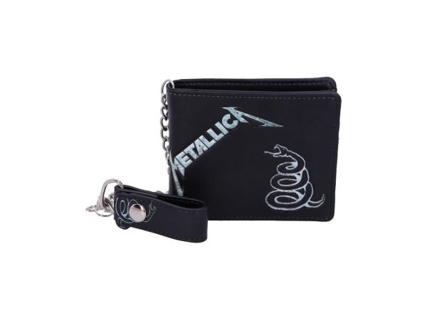 Metallica Black Album Snake Iconic Band Wallet Chain Merch Music Rock Metal Emo