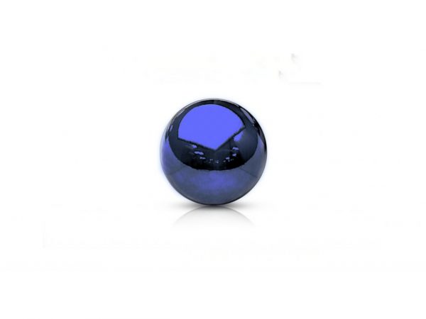 Dark Blue Annodised Coloured Multi Rainbow Ball Attachment Screw Thread Balls