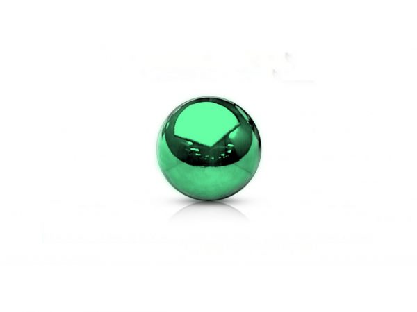 Green Annodised Coloured Multi Rainbow Ball Attachment Screw Thread Balls