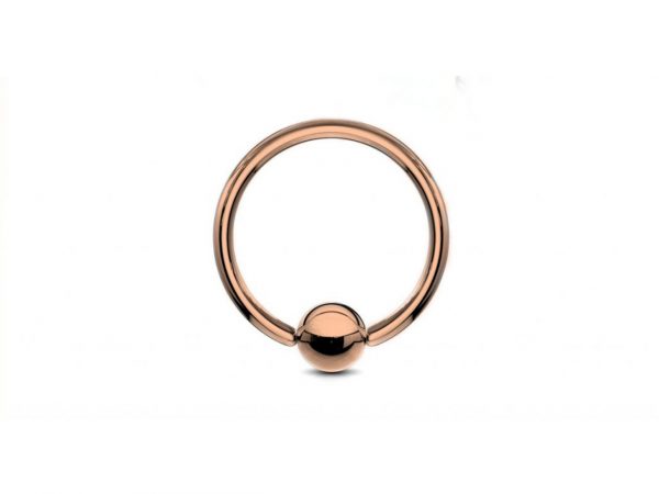 Rose Gold Titanium BCR Ball Capture Ring
