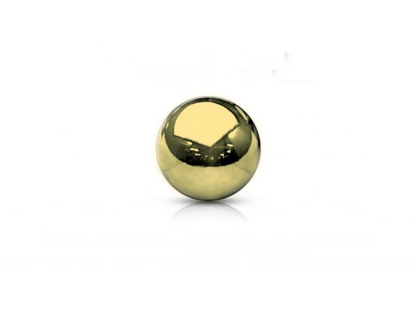 PVD Gold Plain Ball Attachment Screw Thread Balls