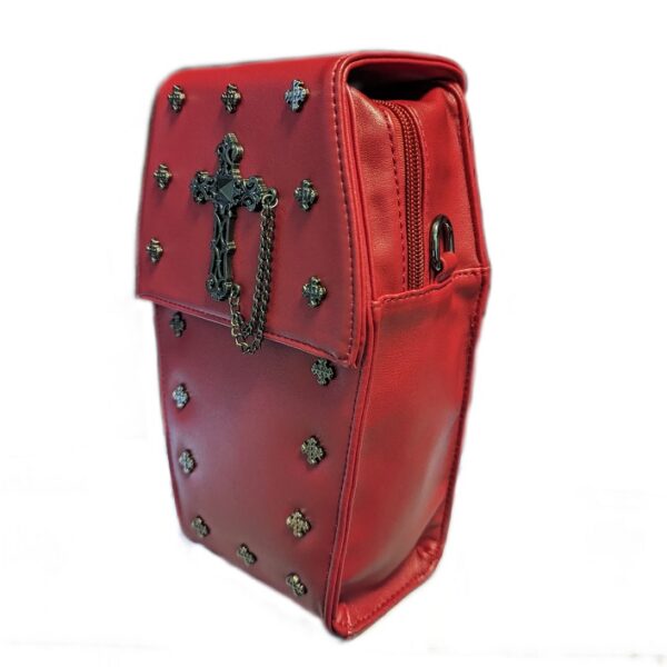 Red Mini Coffin Bag - Image 2