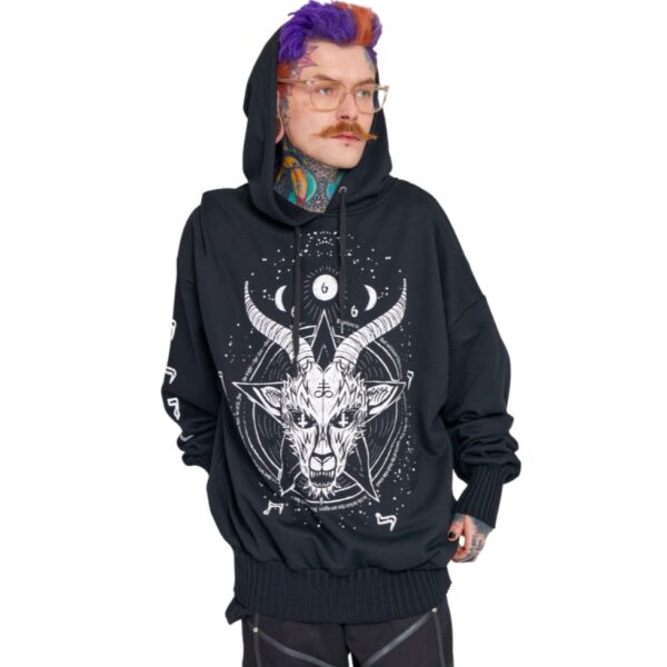Baphomet Oversize Hoodie - Image 2