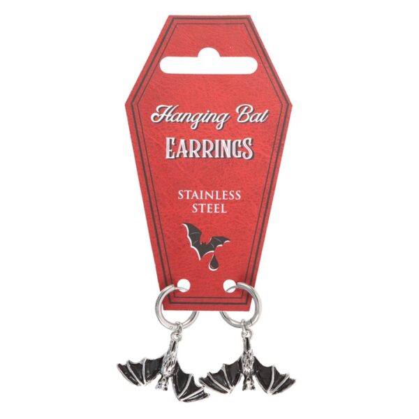 Silver Bat Earrings