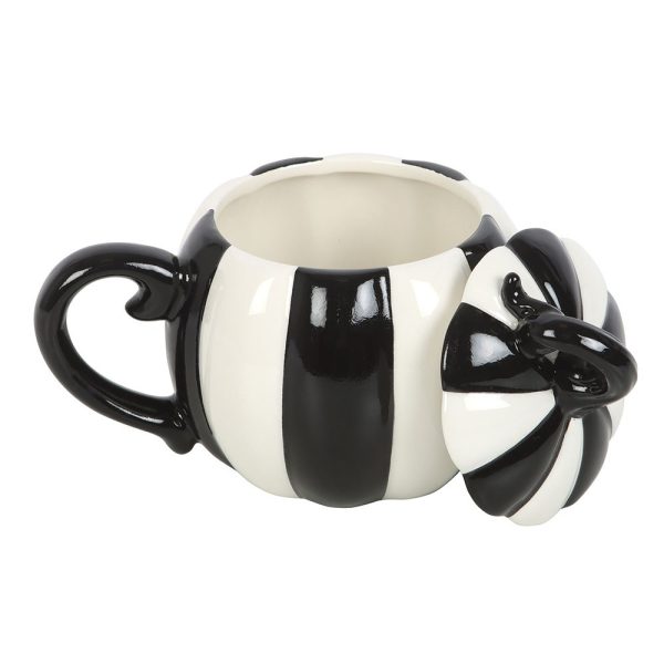 Stripe Pumpkin Tea Cup - Image 5