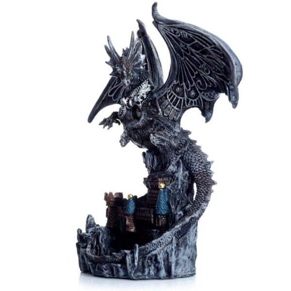 Wings of Magic Silver Castle Guardian Dragon - Image 2