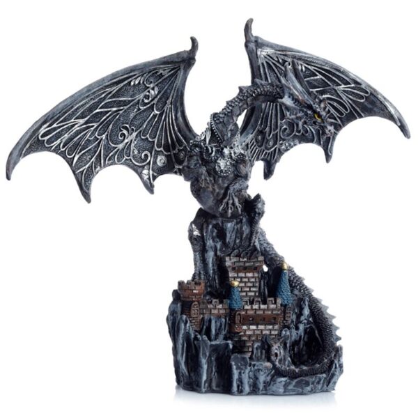 Wings of Magic Silver Castle Guardian Dragon - Image 5